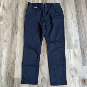 Tommy Hilfiger Men's Blue Chino Dress Pants Slacks Straight Leg 34 x 32 Preppy
